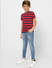 BOYS Red Striped T-shirt_388684+1