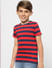 BOYS Red Striped T-shirt_388684+3