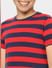 BOYS Red Striped T-shirt_388684+5