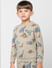Boys Grey Striped Dinosaur Print Sweatshirt_390640+3