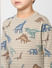 Boys Grey Striped Dinosaur Print Sweatshirt_390640+5