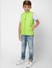BOYS Lime Green Sleeveless Puffer Winter Jacket_388602+2