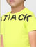 Boys Green Text Print Crew Neck T-shirt