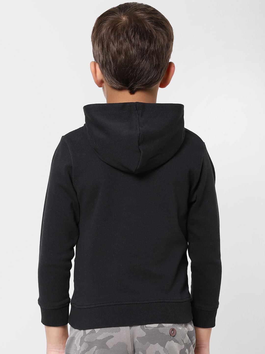 Boys black pullover best sale