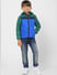 Boys Blue Colourblocked Puffer Jacket_390652+2