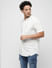 PRODUKT by JACK&JONES White Printed Short Sleeves Shirt_411342+3