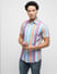 PRODUKT by JACK&JONES Blue Striped Short Sleeves Shirt_411345+3