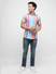 PRODUKT by JACK&JONES Blue Striped Short Sleeves Shirt_411345+5