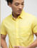 PRODUKT by JACK&JONES Yellow Cotton Short Sleeves Shirt_411354+6