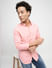 PRODUKT by JACK&JONES Pink Cotton Full Sleeves Shirt_411366+1