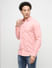 PRODUKT by JACK&JONES Pink Cotton Full Sleeves Shirt_411366+3