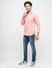 PRODUKT by JACK&JONES Pink Cotton Full Sleeves Shirt_411366+5
