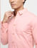 PRODUKT by JACK&JONES Pink Cotton Full Sleeves Shirt_411366+6