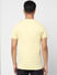 Light Yellow Logo Print Crew Neck T-shirt_398791+4