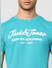 Turquoise Logo Print Crew Neck T-shirt