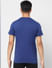 Blue Logo Print Crew Neck T-shirt_398801+4
