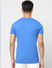 Blue Logo Print Crew Neck T-shirt_398811+4