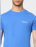 Blue Logo Print Crew Neck T-shirt_398811+5