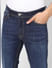 Blue Low Rise Washed Ben Skinny Jeans_398781+5