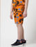 Boys Orange Printed Co-ord Set Shorts_408921+3