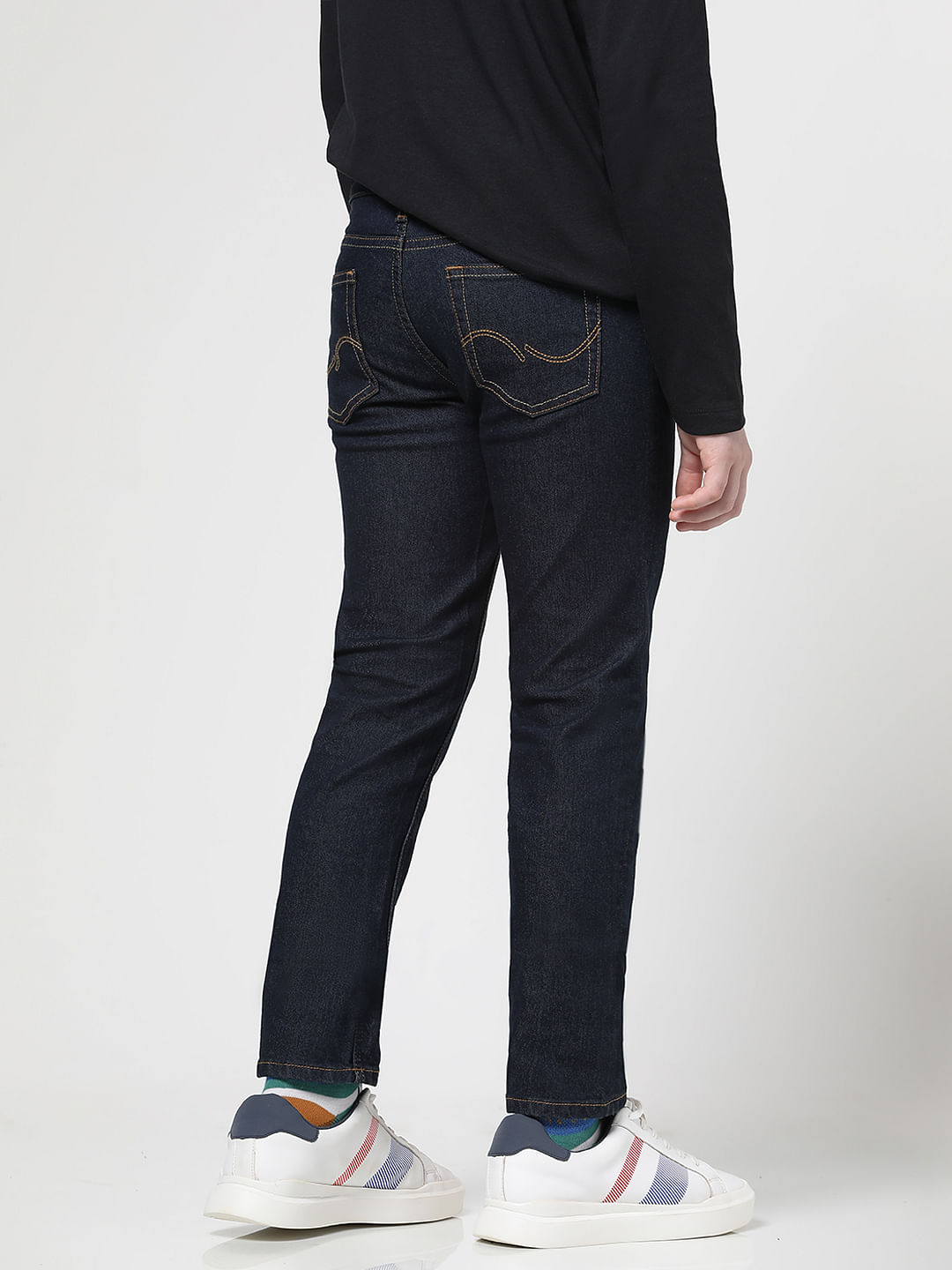 Men's Slim Fit Dark Blue Stretchable Denim Jeans - Peplos Jeans – Peplos  Jeans
