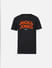 Boys Black Logo Print Crew Neck T-shirt_408947+6
