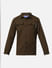 Boys Brown Patch Pocket Full Sleeves Shirt