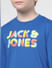 Boys Blue Logo Print Full Sleeves T-shirt_408957+4