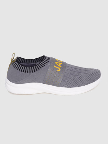 Grey Slip On Sneakers