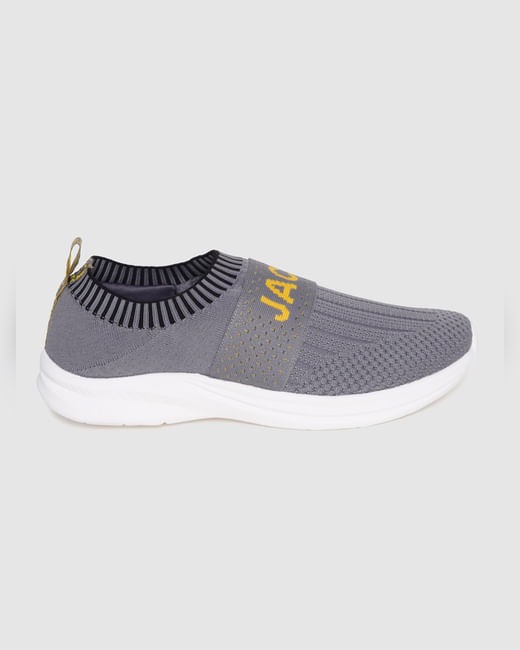 Grey Slip On Sneakers