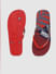 Red Printed Flip Flops