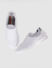 White Logo Print Slip On Sneakers_390887+3