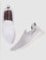 White Self-Design Slip On Sneakers _390893+3