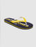 Blue & Yellow Logo Print Flip Flops _390907+2