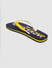 Blue & Yellow Logo Print Flip Flops _390907+3