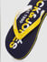 Blue & Yellow Logo Print Flip Flops _390907+6