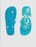 Blue Logo Print Flip Flops _390911+4