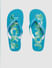 Blue Logo Print Flip Flops _390911+5