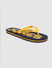 Blue & Yellow Logo Print Flip Flops _390915+2