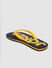 Blue & Yellow Logo Print Flip Flops _390915+3