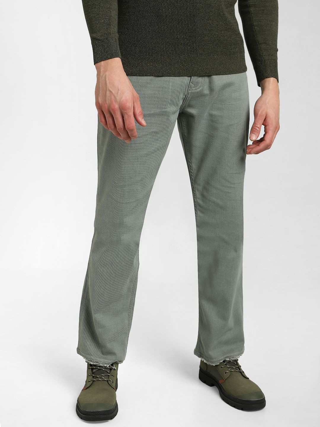 Green store bootcut pants