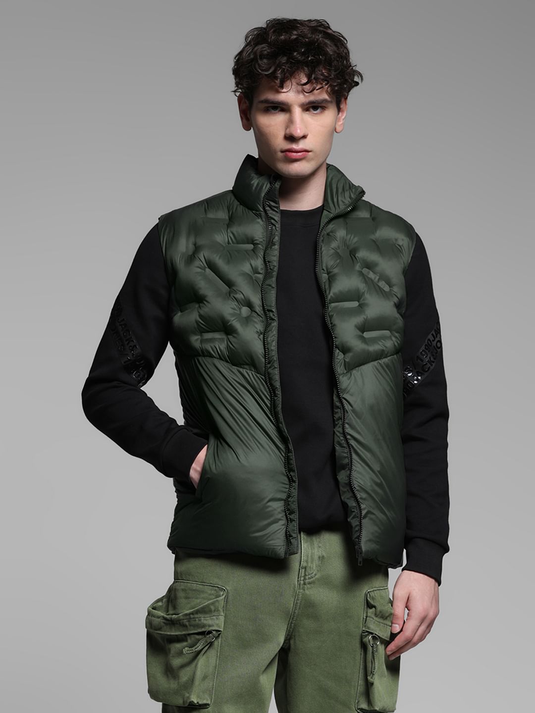 Dark Green Puffer Vest