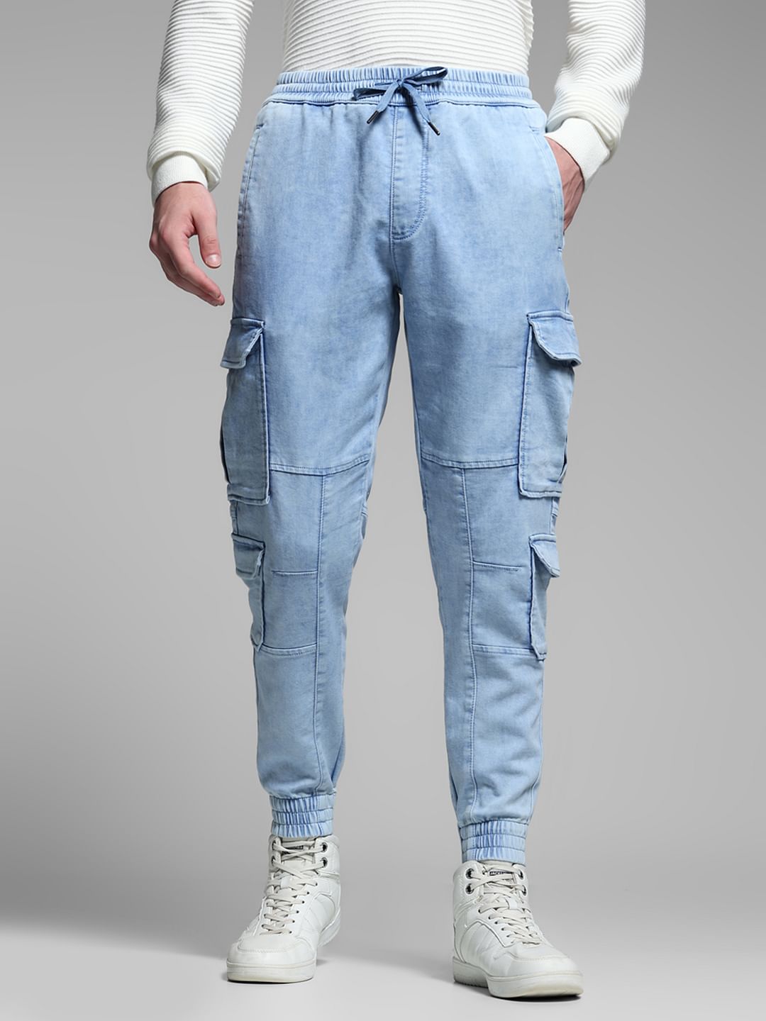 High rise cargo joggers online