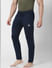 Navy Blue Mid Rise Trackpants_389825+3