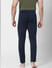 Navy Blue Mid Rise Trackpants_389825+4