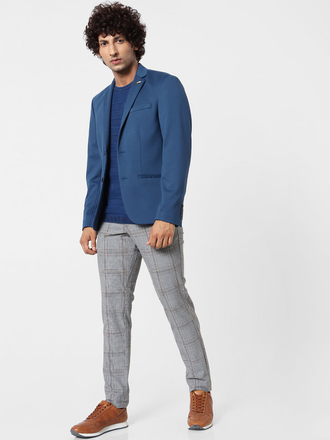 Men's Fashion Design Grey Loose Suit Pants Youth Casual Wide leg pants  Trousers | eBay
