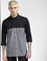 Black Colourblocked Full Sleeves Shirt_391768+2