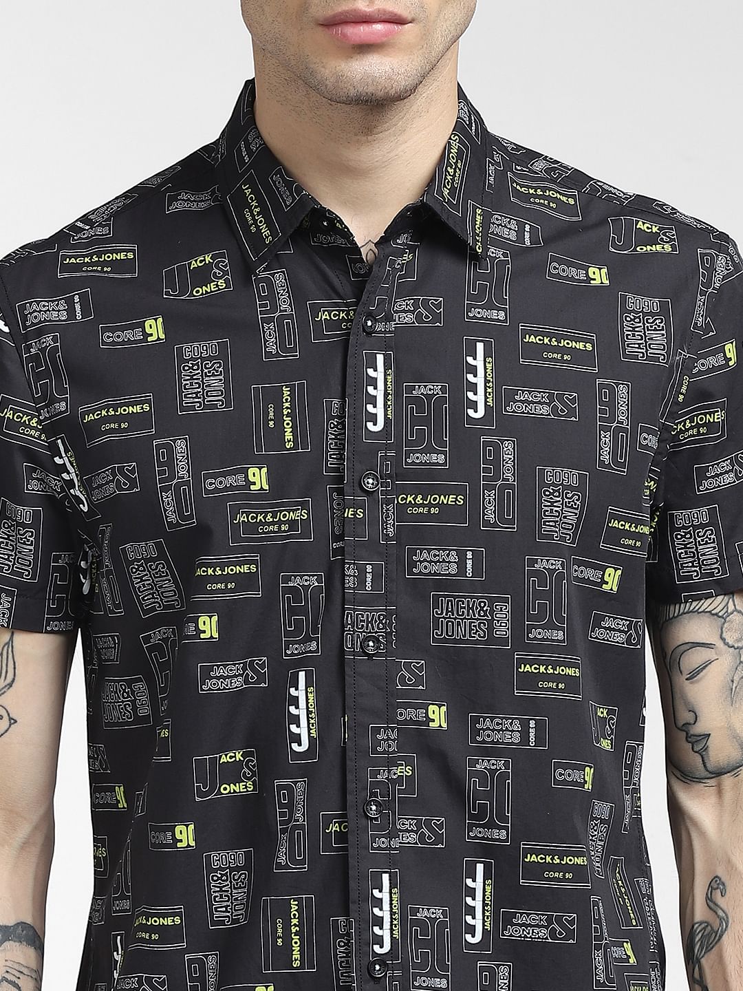 Jack and jones hot sale half sleeve shirt