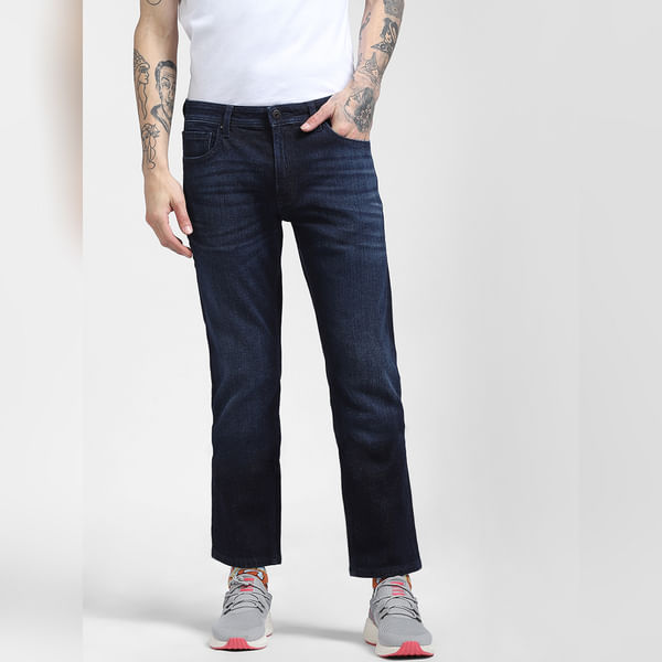 BESTSELLER CLOTHING Dark Blue Low Rise Clark Regular Jeans