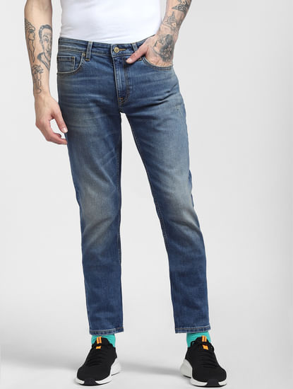 Blue Low Rise Glenn Slim Fit Jeans 